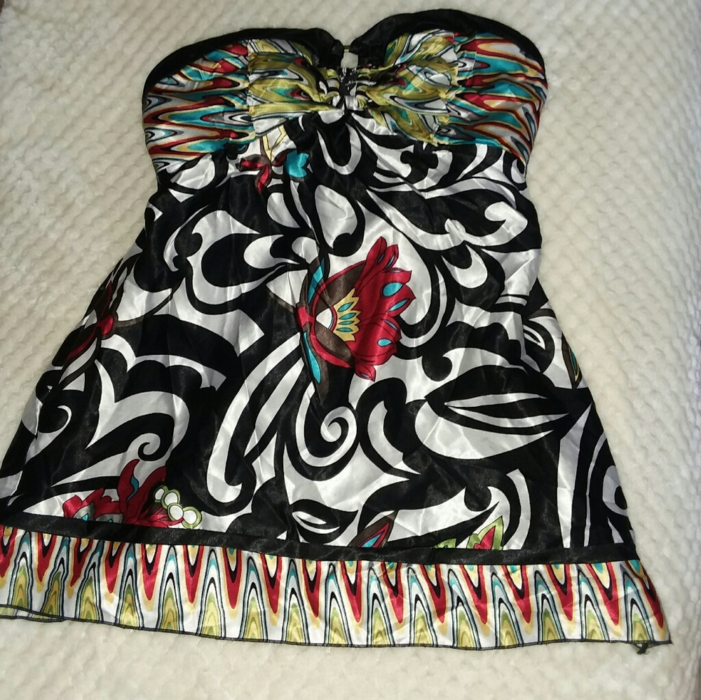 GUC strapless blouse sz medium miss bison